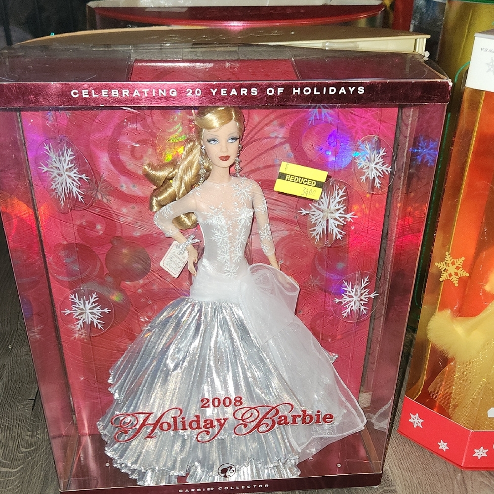 Barbie Holiday Collector Doll in Silver and White